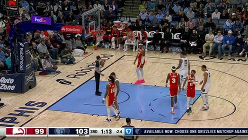 《NBA全场集锦》【回放】老鹰vs灰熊第3节中文解说回放