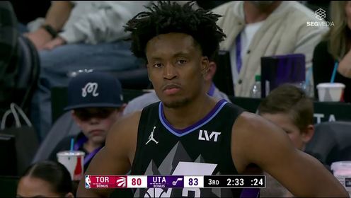 《NBA全场集锦》【回放】NBA常规赛：猛龙vs爵士第3节英文原声回放