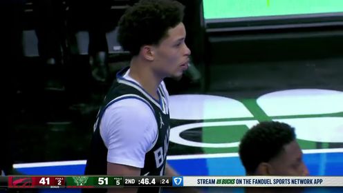 《密尔沃基雄鹿》【回放】NBA杯小组赛：猛龙vs雄鹿第2节中文解说回放