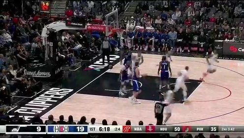 《洛杉矶快船》NBA常规赛：爵士vs快船第1节中文解说回放