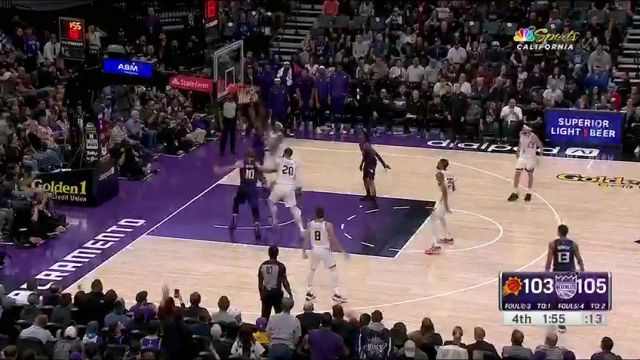NBA常规赛：太阳vs国王第4节中文解说回放