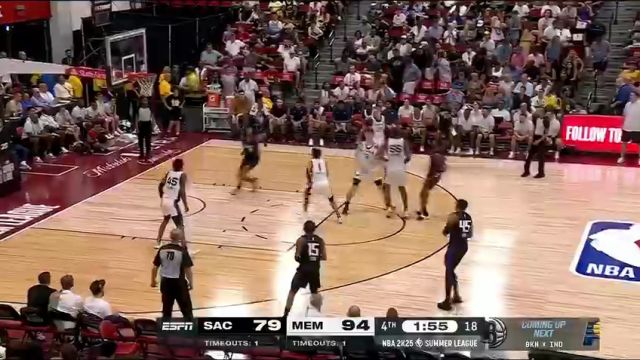 NBA夏季联赛：国王vs灰熊第4节英文原声回放