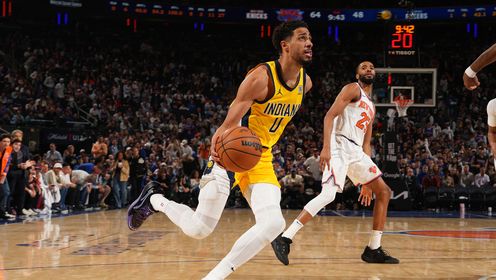 《NBA全场集锦》【球星】哈利伯顿vs尼克斯集锦 全场拿下8分6助攻状态低迷投篮7中2正负值-23