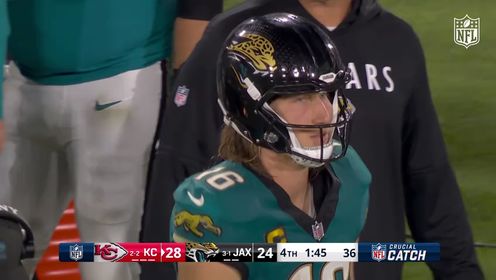 全景NFL_2025赛季NFL常规赛第五周:酋长28-31美洲虎_【达阵】战术设计巧妙!亨特端区前右侧冲跑再拿达阵美洲虎还有机会吗?_高清 ...