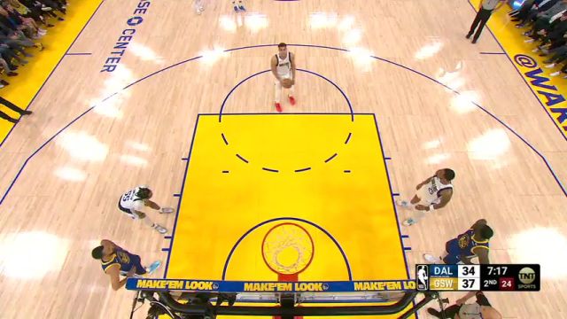 NBA常规赛：独行侠vs勇士第2节中文解说回放
