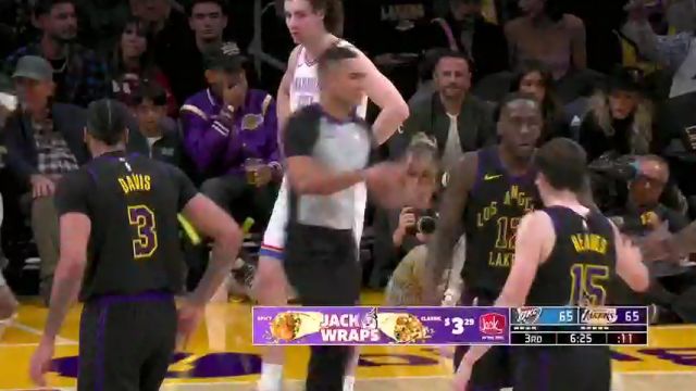 雷霆vs湖人第3节中文解说回放