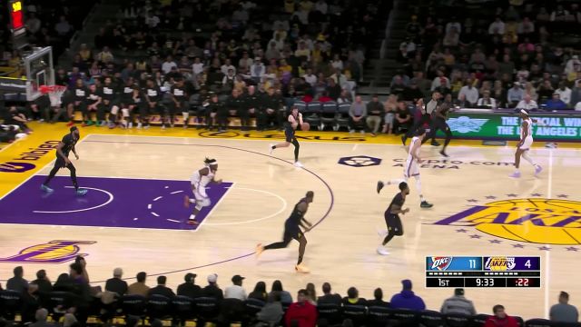 回顾雷霆vs湖人交战记录 充满活力的青年军与老牌强队之间的强强对话