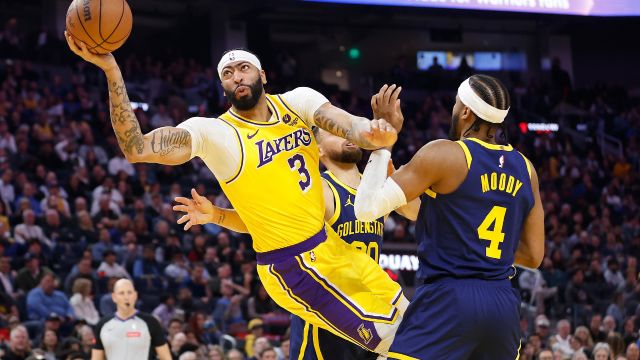 戴维斯vs勇士集锦 独揽27+15突破快下难挽颓势