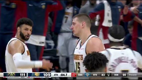 《NBA全场集锦》西卡刚刚补篮命中维持悬念 约老师则杀人诛心三分撒盐带走比赛