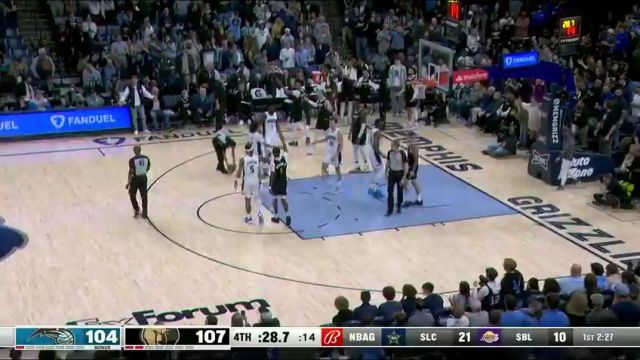 NBA常规赛：魔术vs灰熊中文解说全场回放