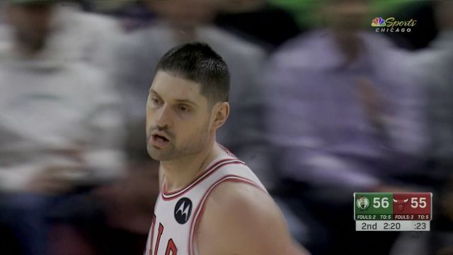武切维奇vs凯尔特人集锦 全场砍下22+14高效发挥难救主