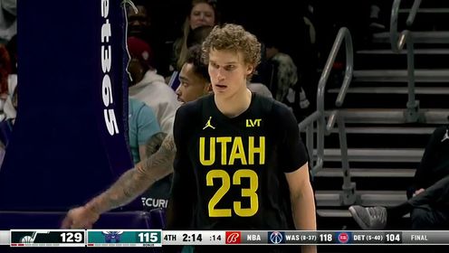 《NBA全场集锦》【回放】NBA常规赛：爵士vs黄蜂第4节英文原声回放