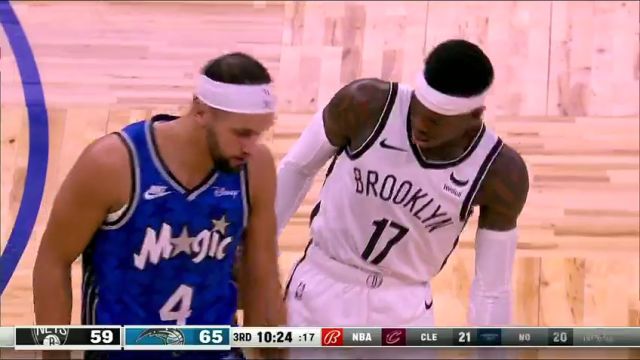 NBA常规赛：篮网vs魔术第3节中文解说回放