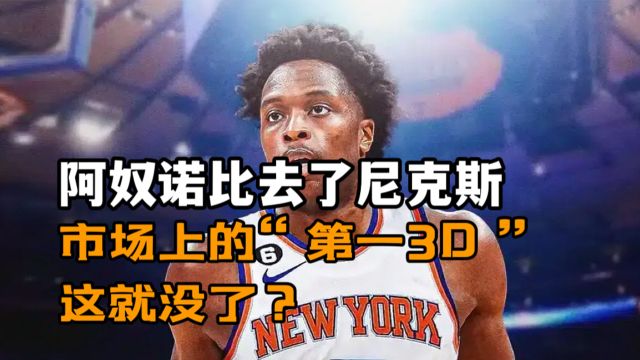 静观NBA | 阿奴诺比去了尼克斯,市场上的“第一3D”,这就没了?