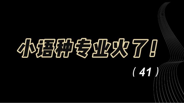 教育观察:小语种专业火了!