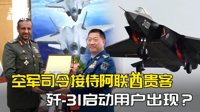 阿联酋少将与解放军空军司令会晤,歼20成了显眼的背景板