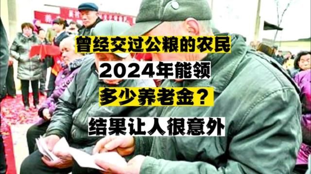 曾经交过公粮的农民2024年能领到多少养老金?结果让人很意外……#公粮 #养老金 #农民工 #老百姓关心的话题 #讨论