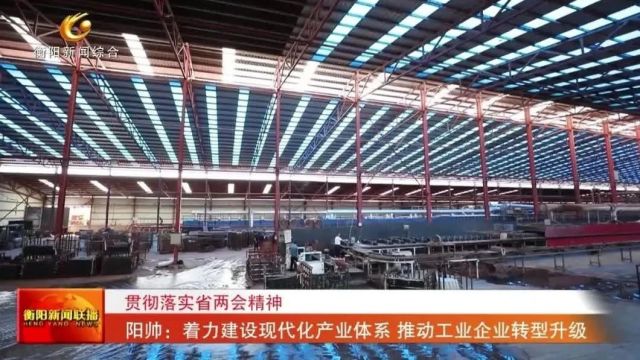 贯彻落实省两会精神 阳帅:着力建设现代化产业体系 推动工业企业转型升级