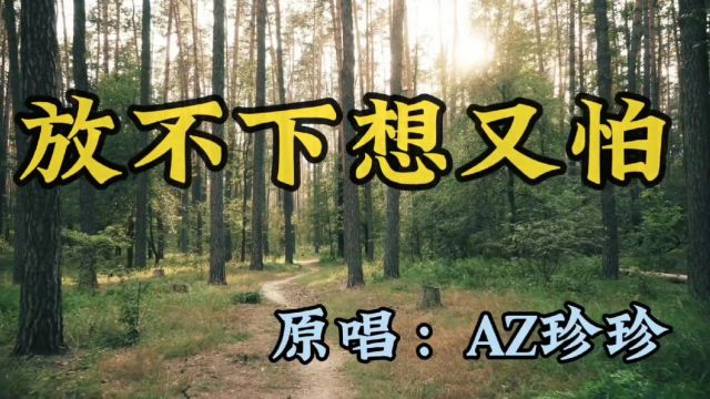 AZ珍珍原唱《放不下想又怕》,伤感动听,爱的越深伤的越深