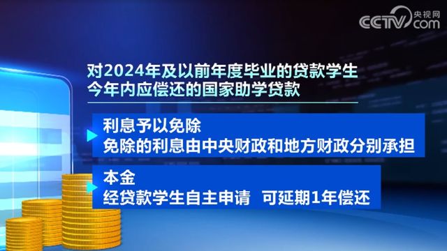 2024年国家助学贷款免息,本金可延期偿还