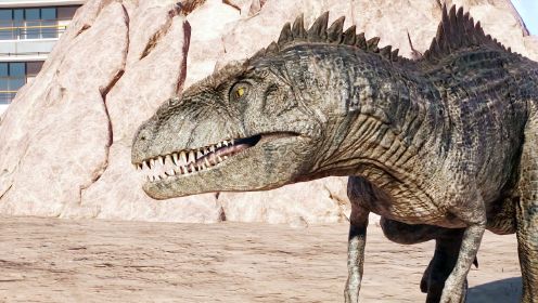 南方巨兽龙 VS 霸王龙（REXY）~ 侏罗纪世界进化