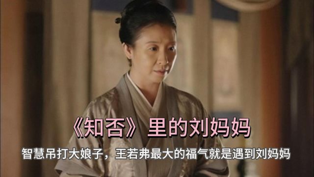 《知否》里的刘妈妈智慧吊打大娘子,王若弗最大的福气就是遇到刘妈妈 