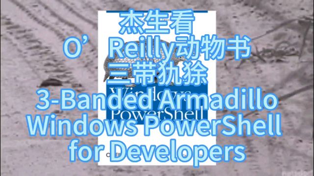 杰生看动物书002《windows系统PowerShell脚本开发》三带犰狳