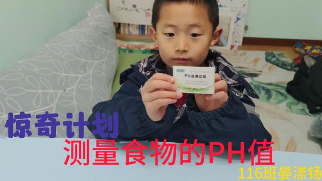 116班晏漴钖惊奇实验 测量食物PH值