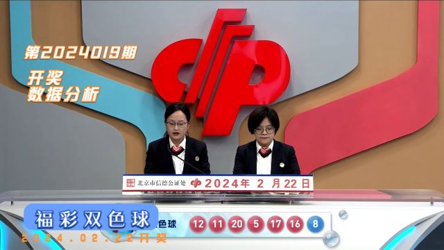 福彩双色球第2024019期开奖数据分析