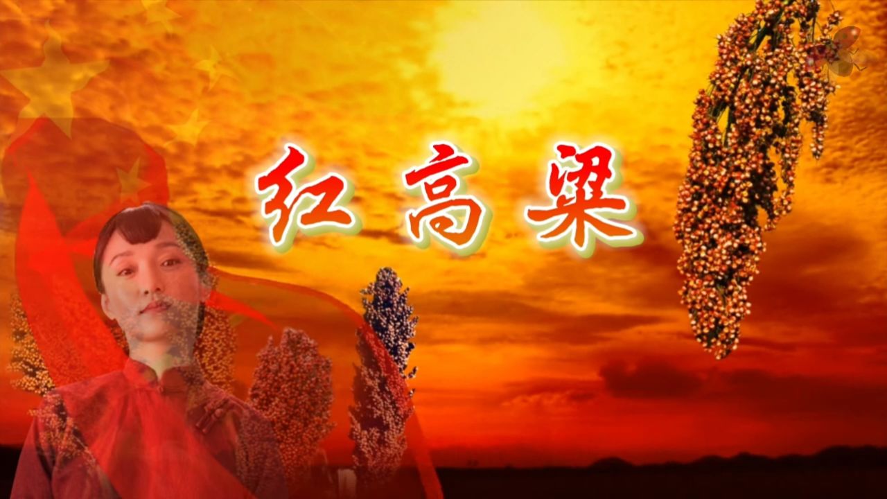 红高粱 九儿红高粱抗日故事诗歌朗诵演讲比赛配乐大屏幕高清led背景