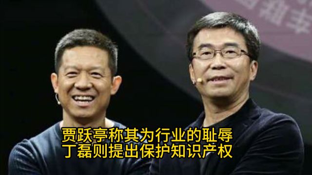 贾跃亭称其为行业的耻辱,丁磊则提出保护知识产权!