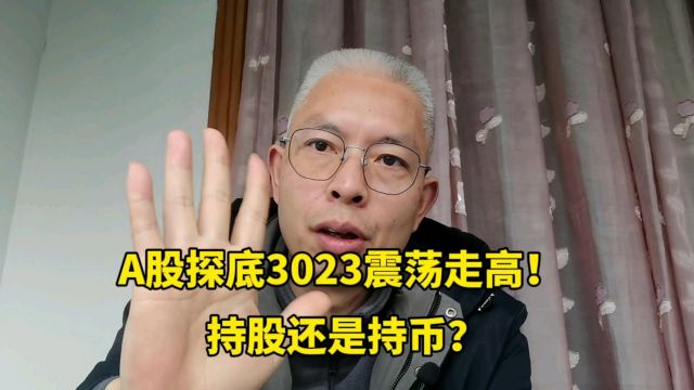 A股探底3023震荡走高!再现积极信号持股还是持币?