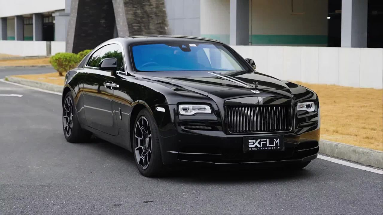 劳斯莱斯bb版魅影-ek改色膜黑武士,永恒经典的黑武士