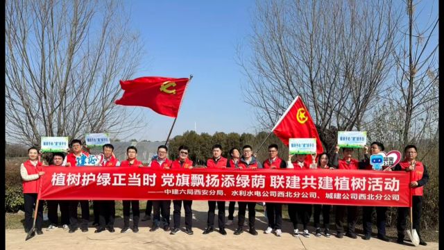 中建城建公司西北分公司植树节活动