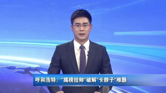 呼和浩特“揭榜挂帅”破解“卡脖子”难题