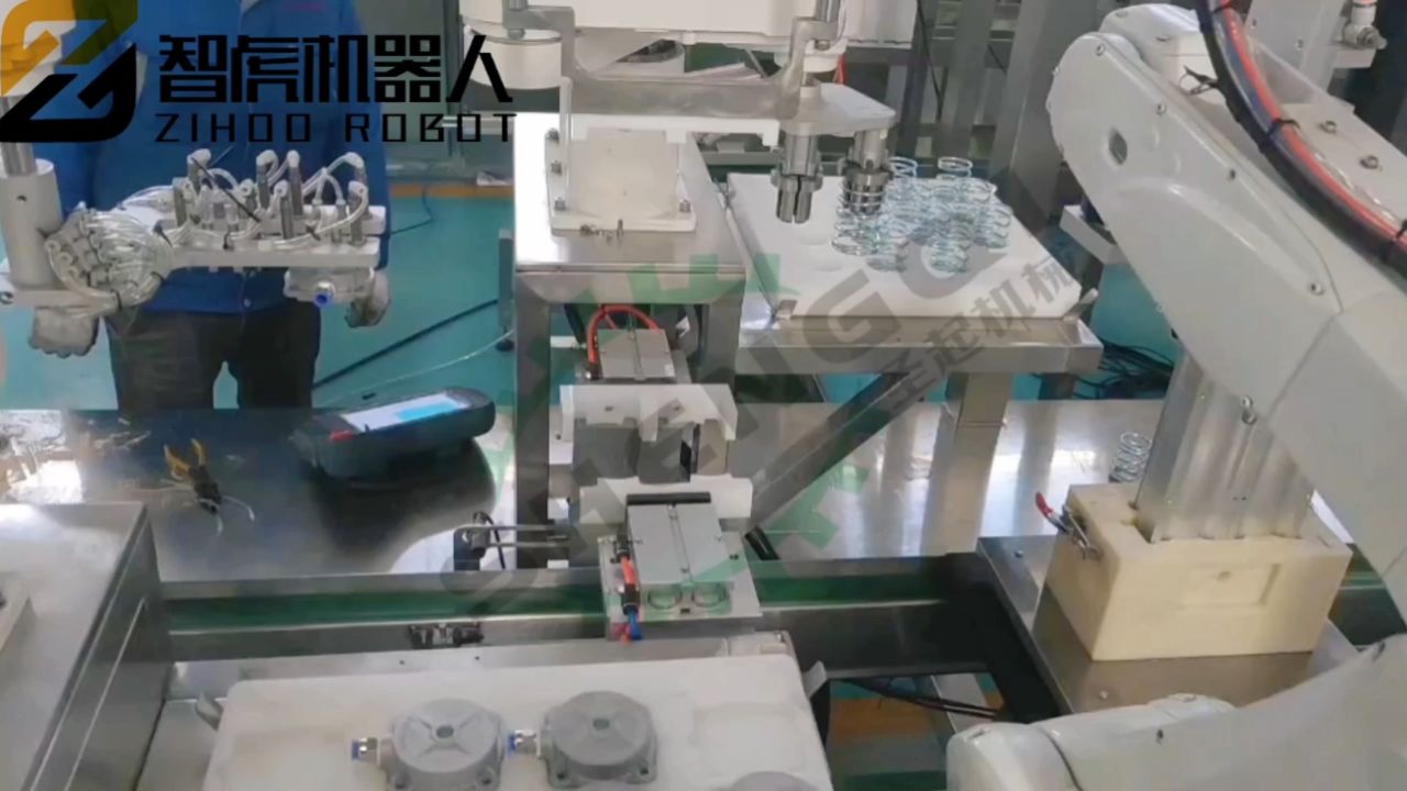 家用制氧机空气滤芯组装生产线机器人装配应用