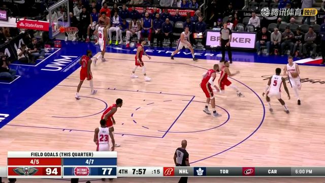 2023/24赛季NBA常规赛：鹈鹕 VS 活塞 全场回放