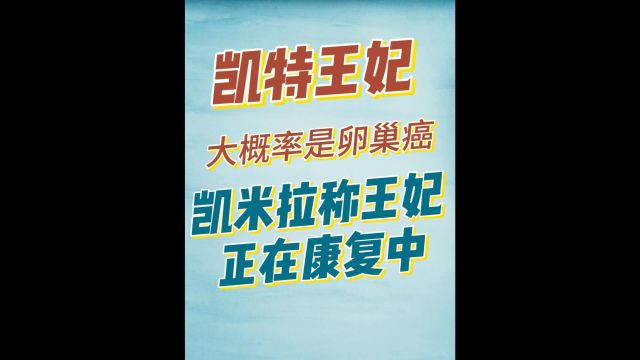 凯特患癌后最新进展出炉:王室更换了整个医疗团队