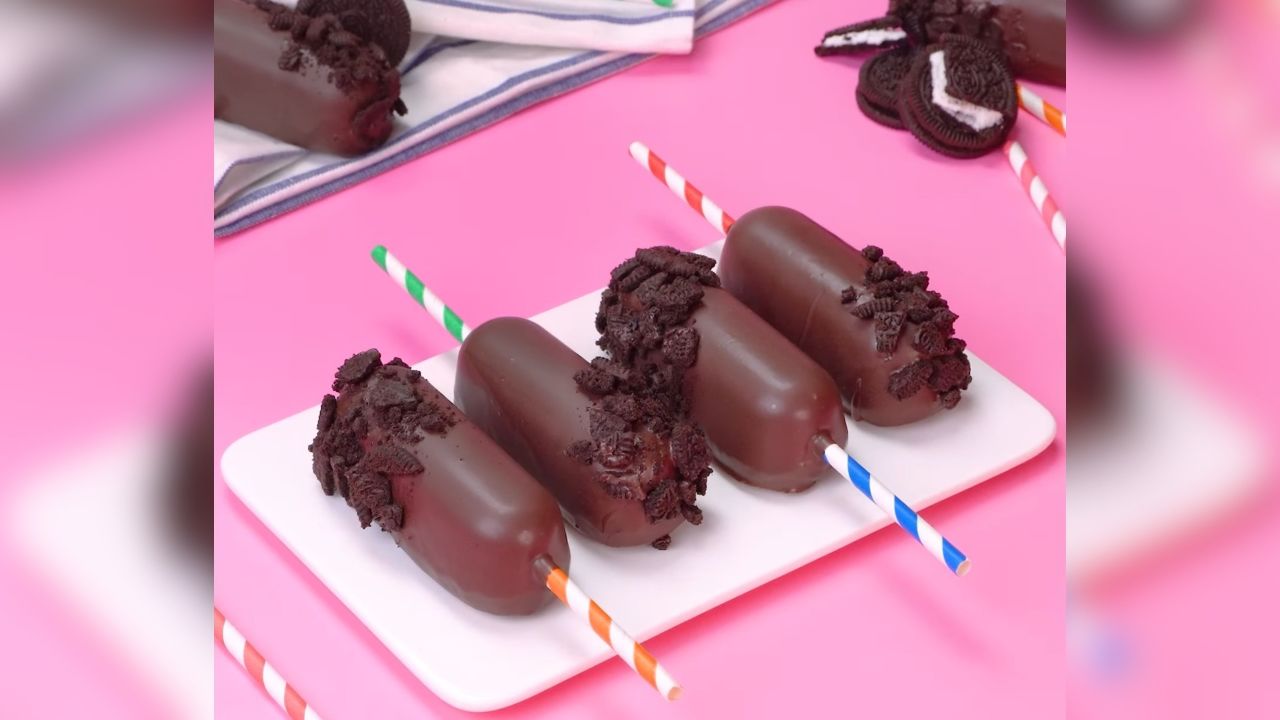 巧克力冰棍冰棒装饰创意