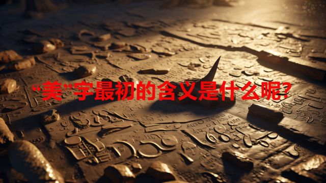 “美”字最初的含义是什么呢?