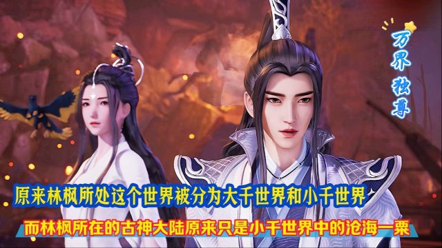 《万界独尊》精彩解说:原来林枫所处世界被分为大千世界和小千世界,而林枫所处的古神大陆只是小千世界中的沧海一粟!