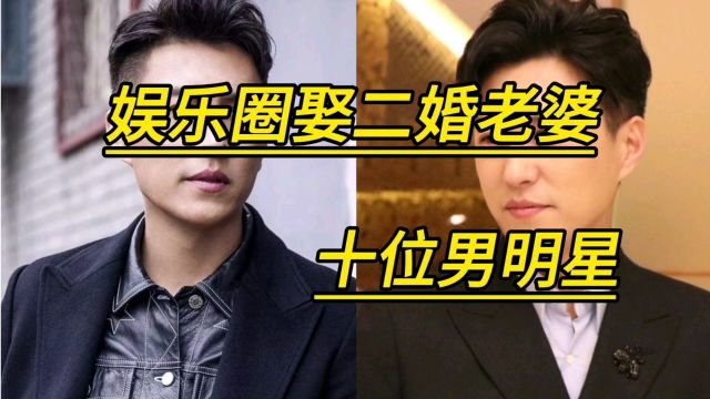 娱乐圈娶二婚老婆的十位男明星