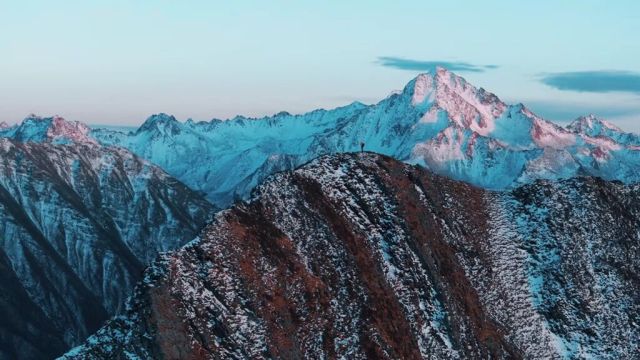 脚踏善良拥有远方#治愈系风景#雪山