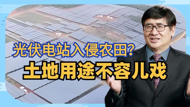 光伏电站入侵农田?郑风田:土地用途不容儿戏