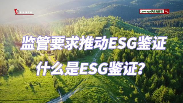 监管要求推动ESG鉴证,什么是ESG鉴证?