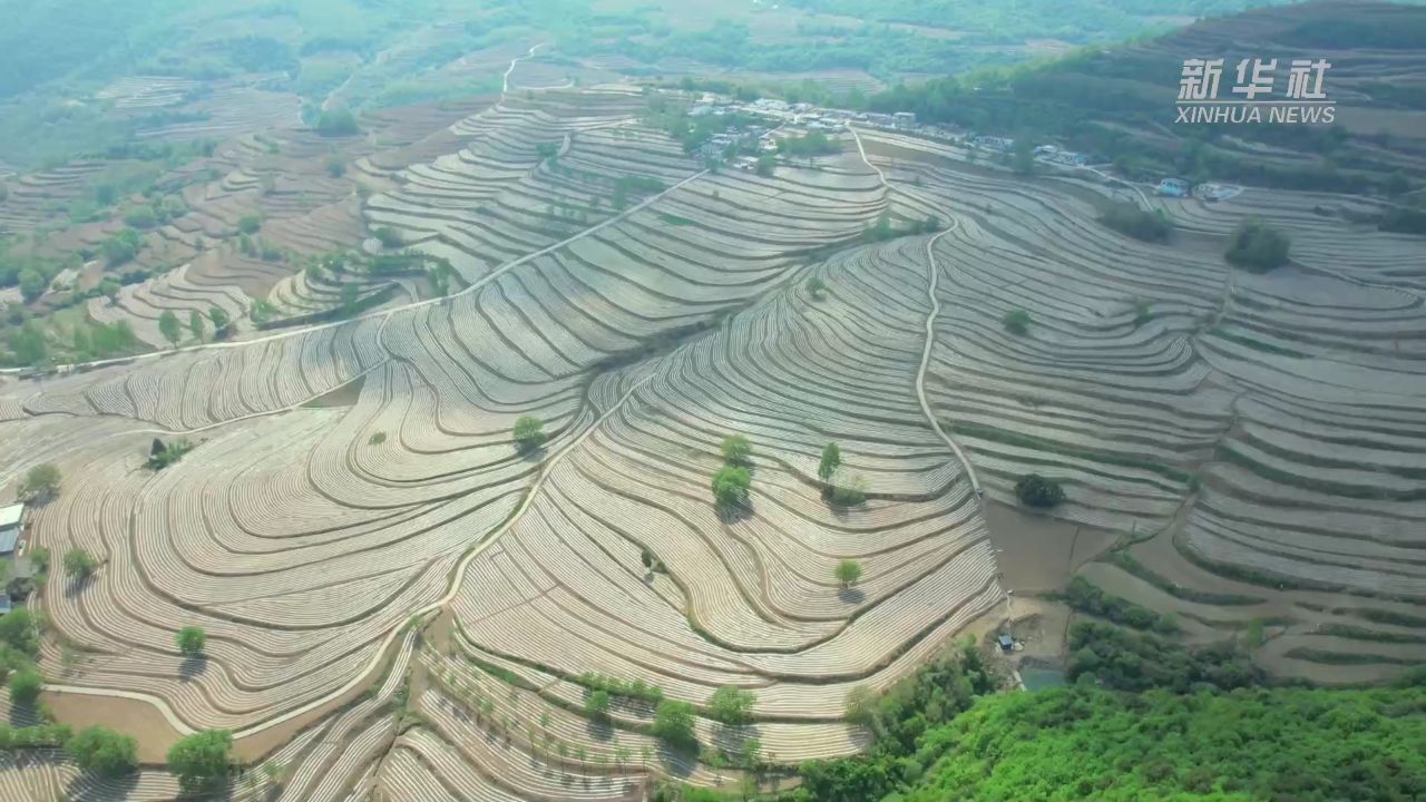 千城胜景|陕西宜君:万亩梯田 大地琴弦