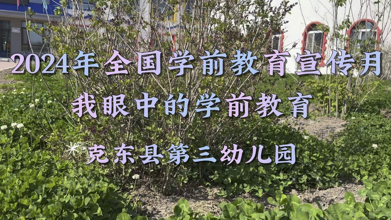 2024年全国学前教育宣传月