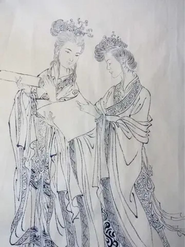 二乔——三国时期的大美人.姐妹二人,大乔嫁给了孙策为妻.