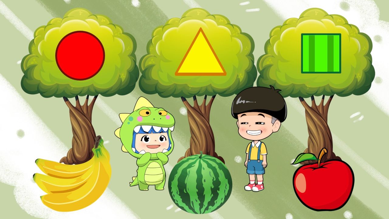 水果乐园的形状舞会