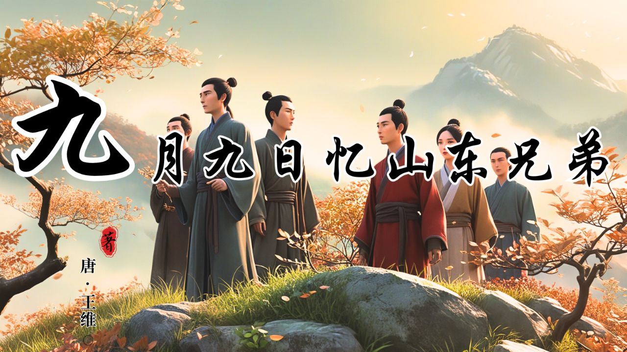 给孩子的诗丨王维《九月九日忆山东兄弟》
